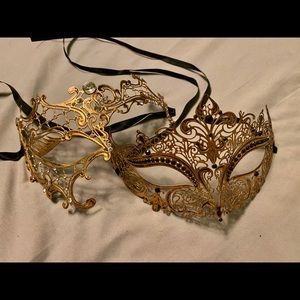Gold Masquerade Masks